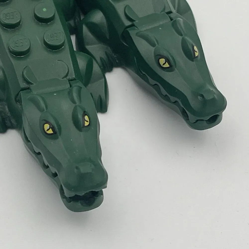 LEGO Alligator / Crocodile Dark Green Minifigure Bundle Lot